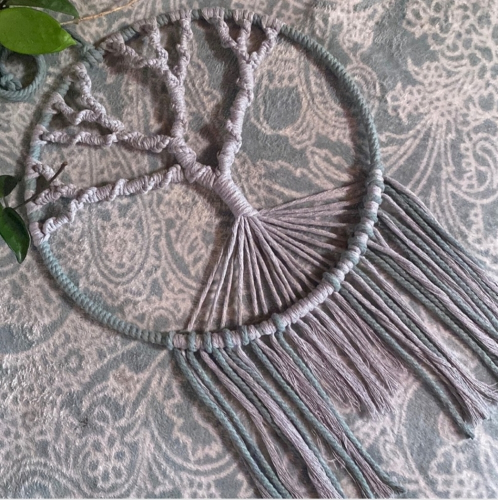Hand Crafted Macrame Tree of Life Hanging wall Art